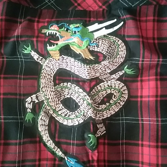 Zara Basic Plaid Tunic Top Shirt With Embroidery - Picture 3 of 4